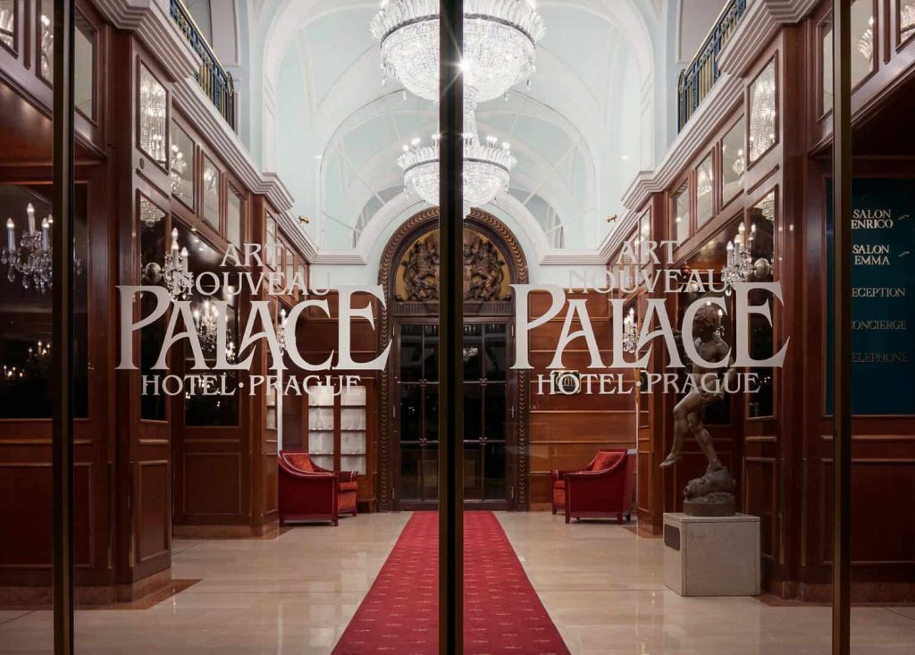 Inngang, Art Noveau Palace Hotel, Praha