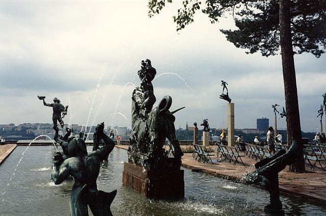 Fra parken på Millesgården.