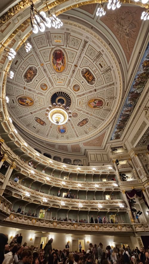 Interiør i Semperoper, Dresden