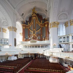 Orgeln der hauptkirche sankt Michaelis.