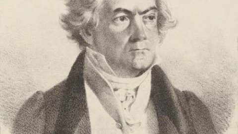 Portrett av Beethoven, av Decker (1824).